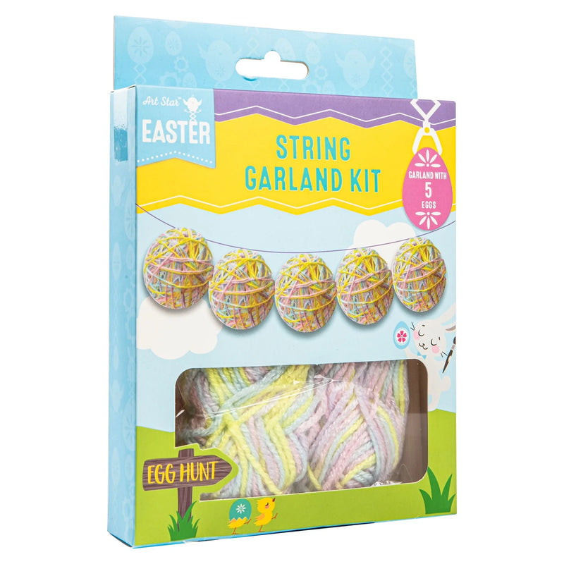Light Gray Art Star Easter Make Your Own String Garland Kit Easter