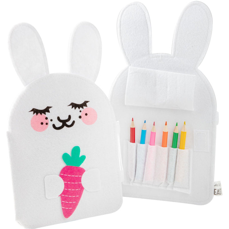 Lavender Art Star Easter Felt Bunny Travel Colouring Kit Easter