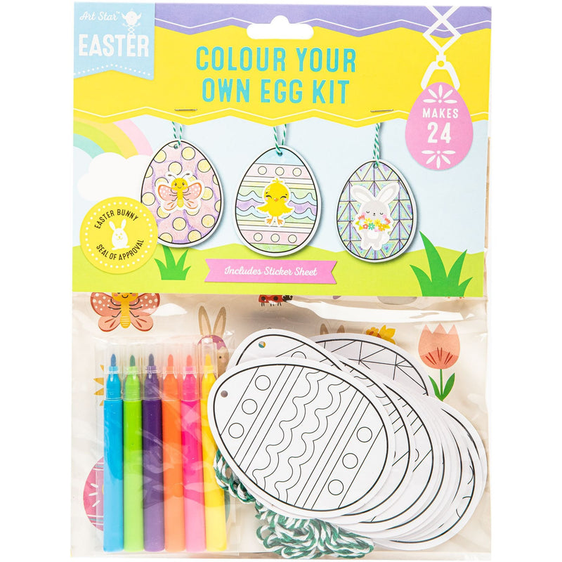 Light Goldenrod Easter Wooden Rabbit Decoration w/Pompom Tail Easter