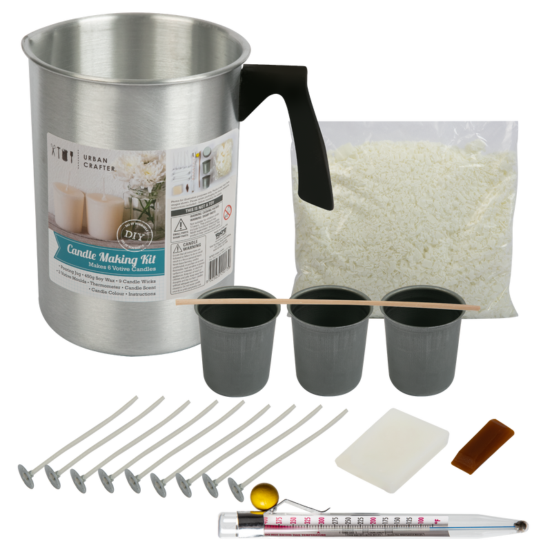 Urban Crafter Soy Wax Candle Making Kit (19 Pieces)