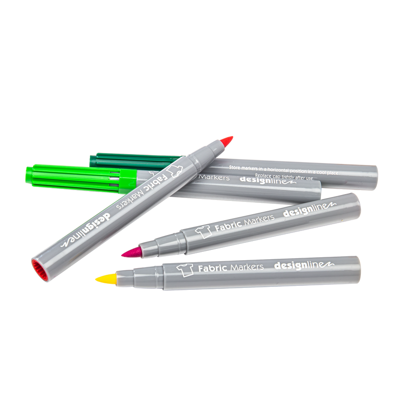 Gray Designline Fabric Markers (12 Pack) Fabric Paints & Dyes