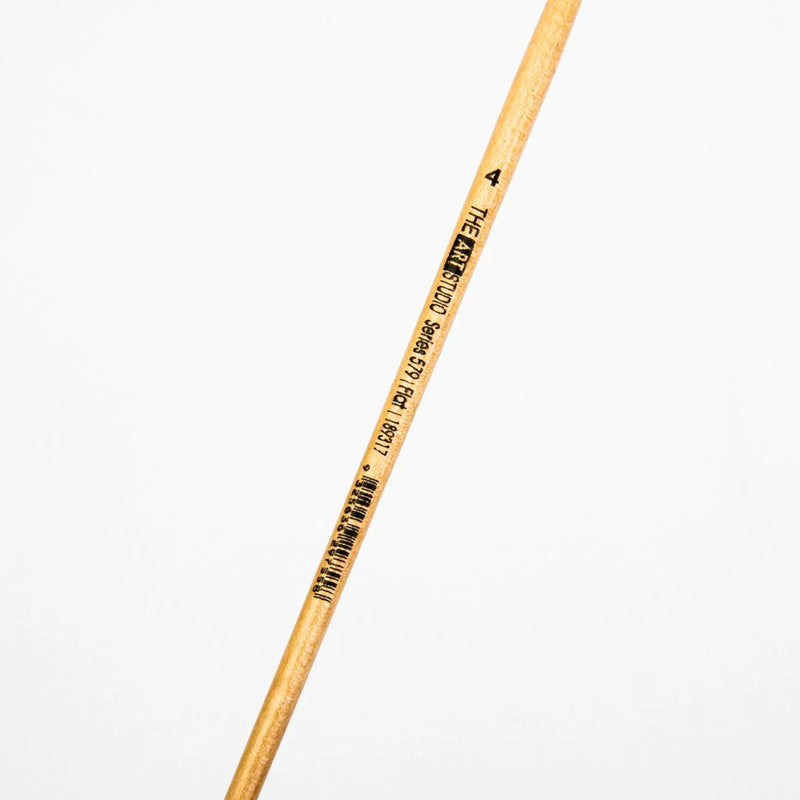 White Smoke Art Studio Bristle Brush Series 579 Flat Size 4 Paint Brushes