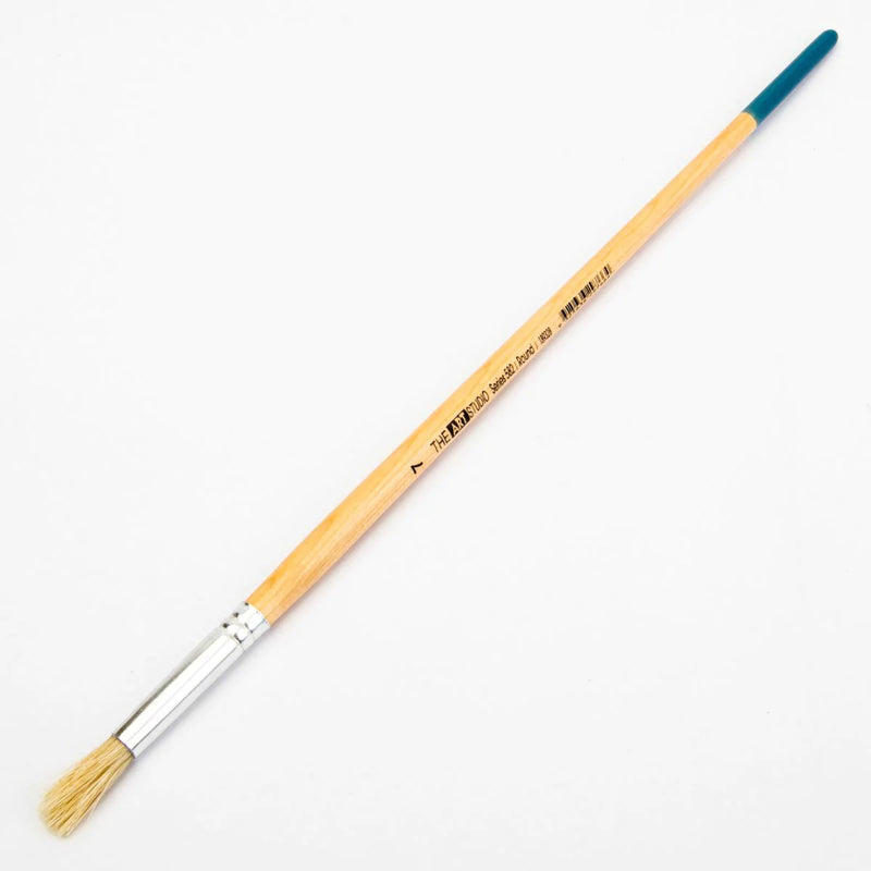 White Smoke Art Studio Bristle Brush Series 582 Round Size 7 Paint Brushes
