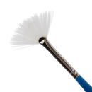 Eraldo di Paolo White Taklon Brush Fan Size 0