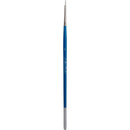 Eraldo di Paolo White Taklon Brush Filbert Size  0