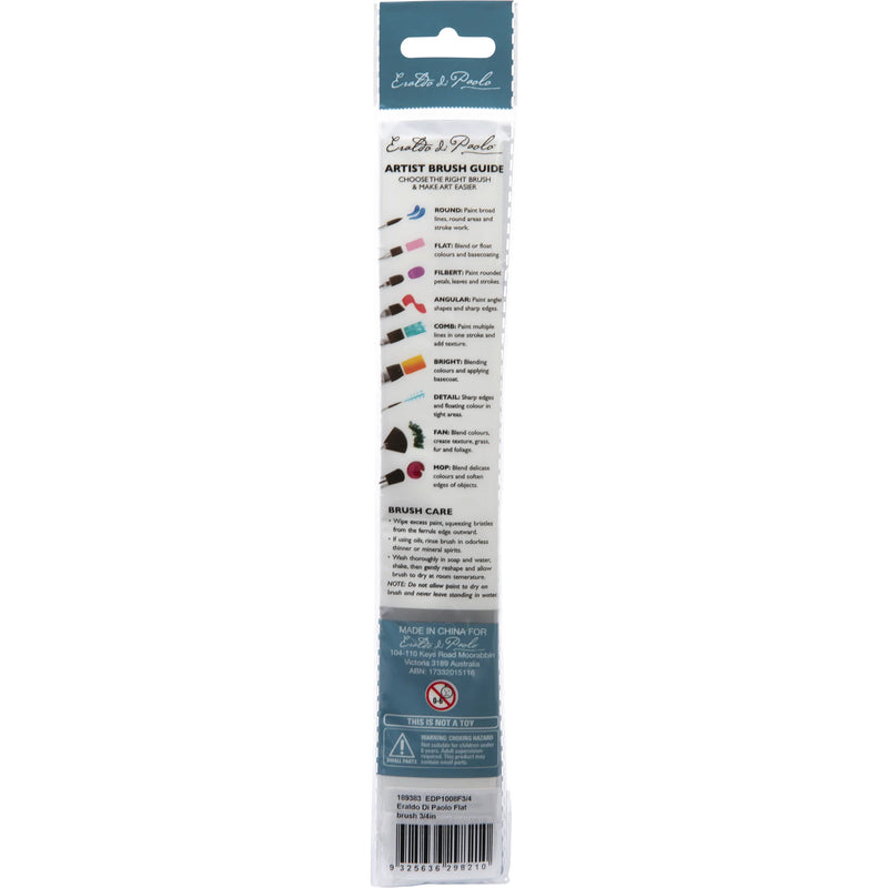 Eraldo di Paolo Flat brush 3/4in