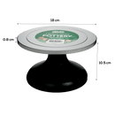 Black The Clay Studio Heavy Duty 18cm Pottery Wheel Modelling and Casting Supplies