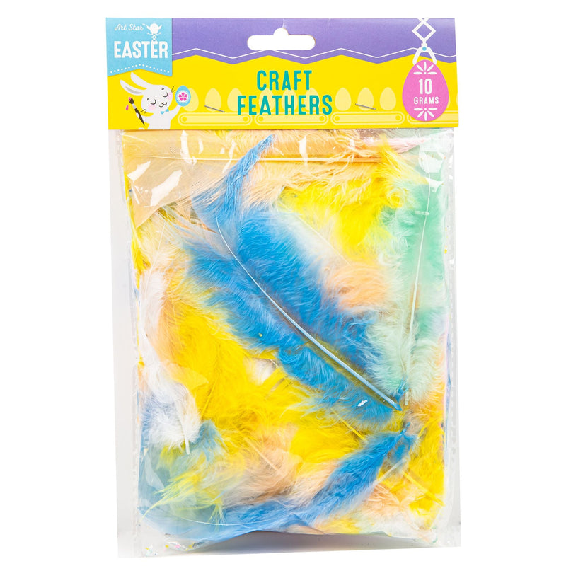 Dodger Blue Art Star Easter Pastel Feathers 10g Assorted Easter