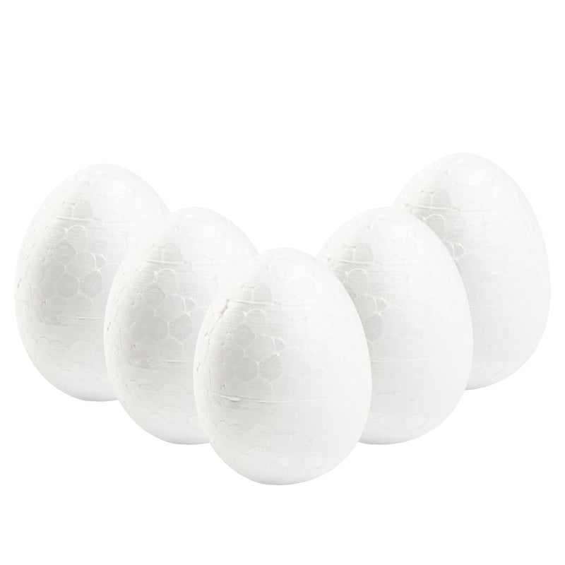 White Smoke Art Star Easter Decofoam Egg Pack 68mm 6pcs Easter