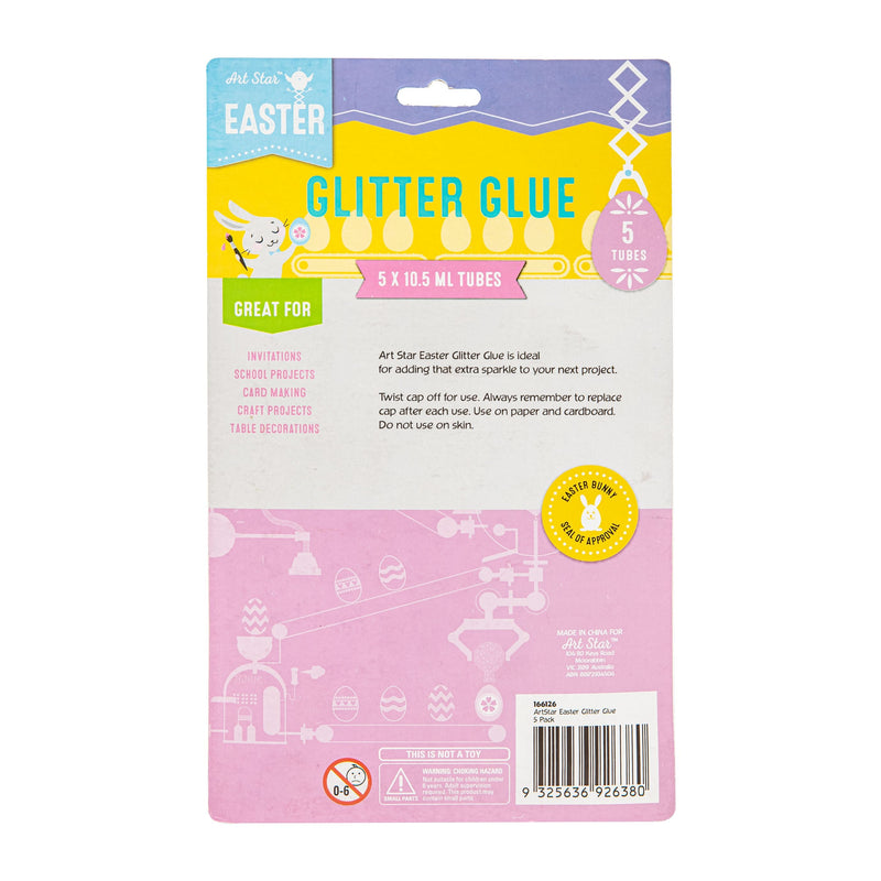 Thistle Art Star Easter Glitter Glue 5 pack Easter