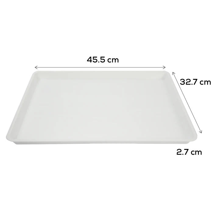 Light Gray Art Studio Plastic Artist Paint Tray 33x45x2cm Paint Palettes