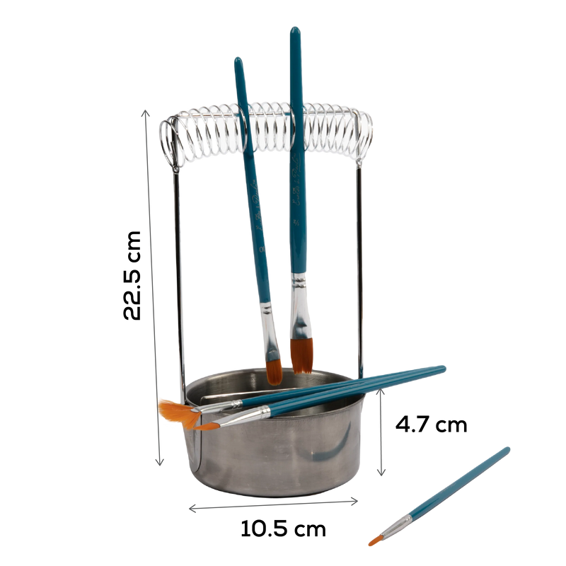 Dim Gray Art Studio Aluminium Brush Washer Painting Accessories