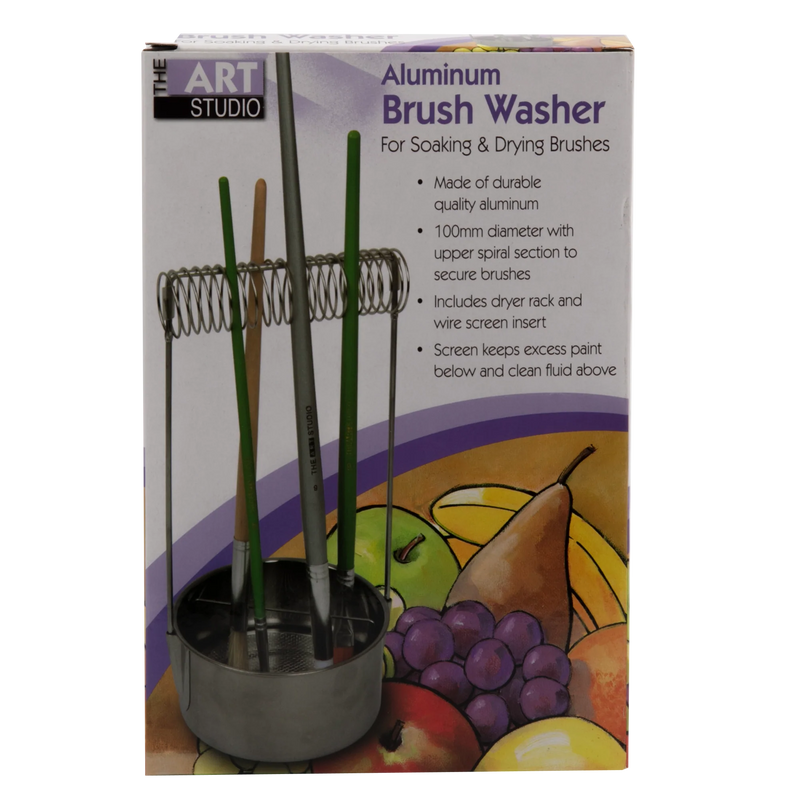 Dark Gray Art Studio Aluminium Brush Washer Painting Accessories