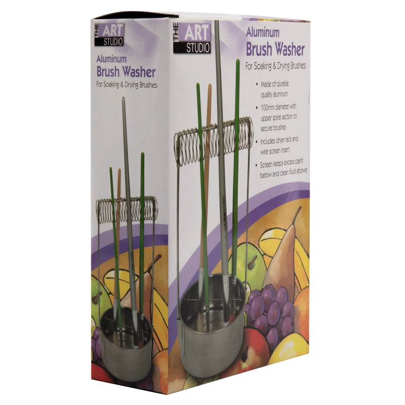 Gray Art Studio Aluminium Brush Washer Painting Accessories