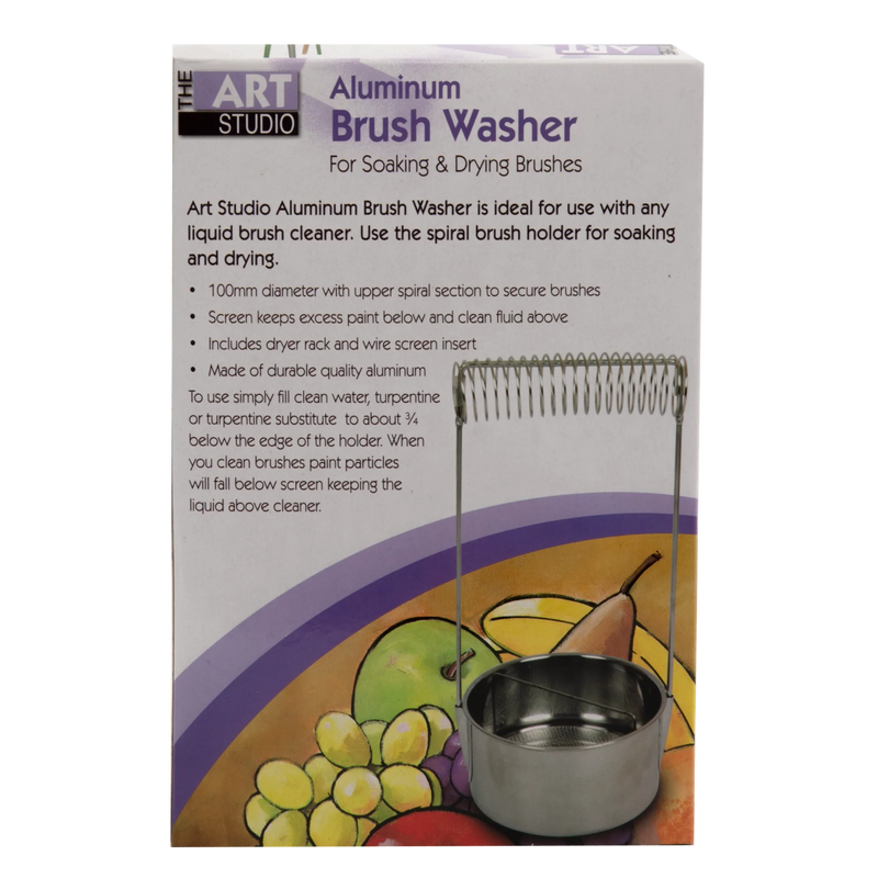Dark Gray Art Studio Aluminium Brush Washer Painting Accessories