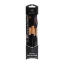 Dark Slate Gray Holcroft Taklon Multi Media Brush Set Gold Smoke 4 Pack Brushes