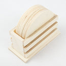 Beige Urban Crafter 5pack Coasters in Holder 8.9cm Wood Crafts