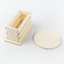 Beige Urban Crafter 5pack Coasters in Holder 8.9cm Wood Crafts