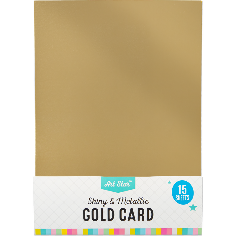Art Star A4 250gsm Gold Card 15 Sheets