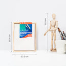 Dark Slate Blue 8 x 10 Inches Eraldo Di Paolo Stretched Canvas with Wooden Frame Canvas and Painting Surfaces