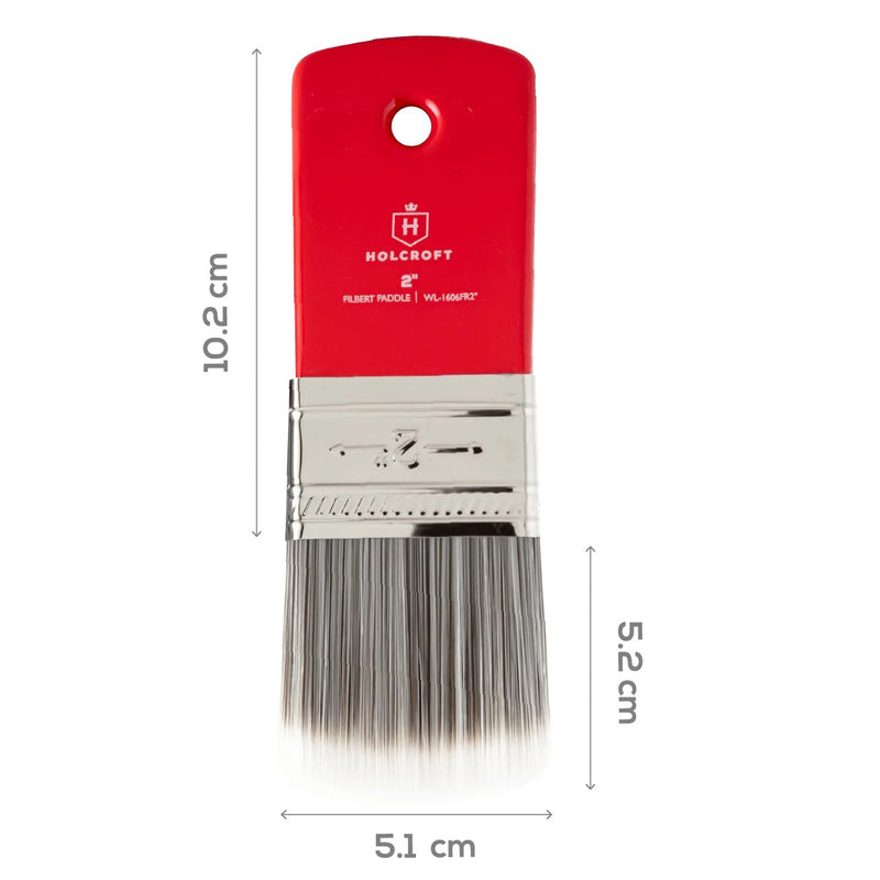 Light Gray Holcroft Filbert Paddle Brush 2inches Brushes