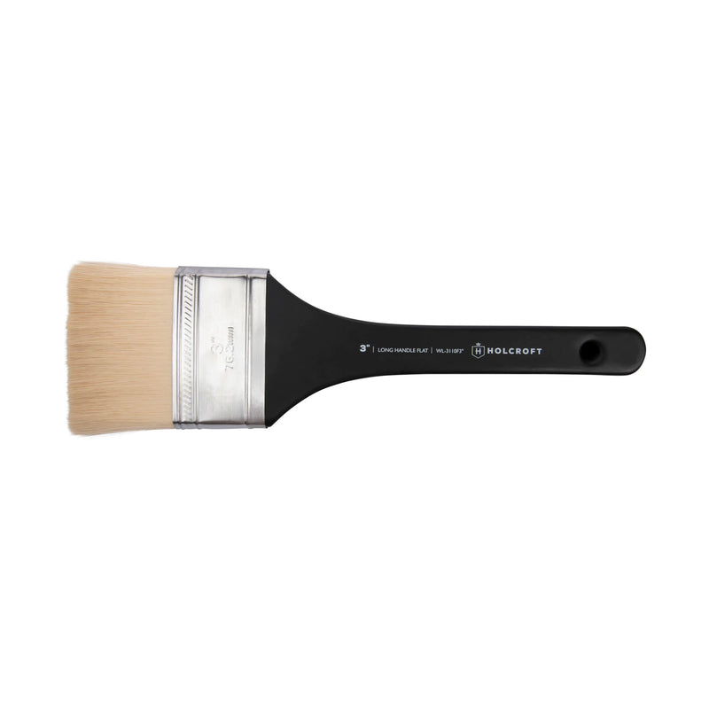 Dark Slate Gray Holcroft Long Handle Flat 3inch Black Brush Brushes