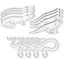 Dark Slate Gray Teachers Choice  Paper Shapes Reptiles (12 Piece) Kids Paper Shapes