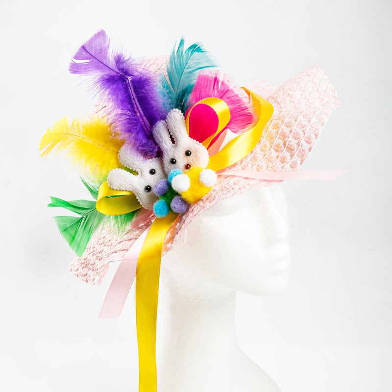 Gold Art Star Easter Bonnet Kit with Pink 30cm Hat Easter