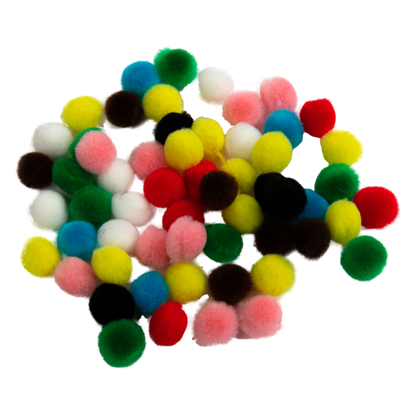 Dark Green Art Star 12mm Coloured Pom Poms (200 Pieces) Pom Pom