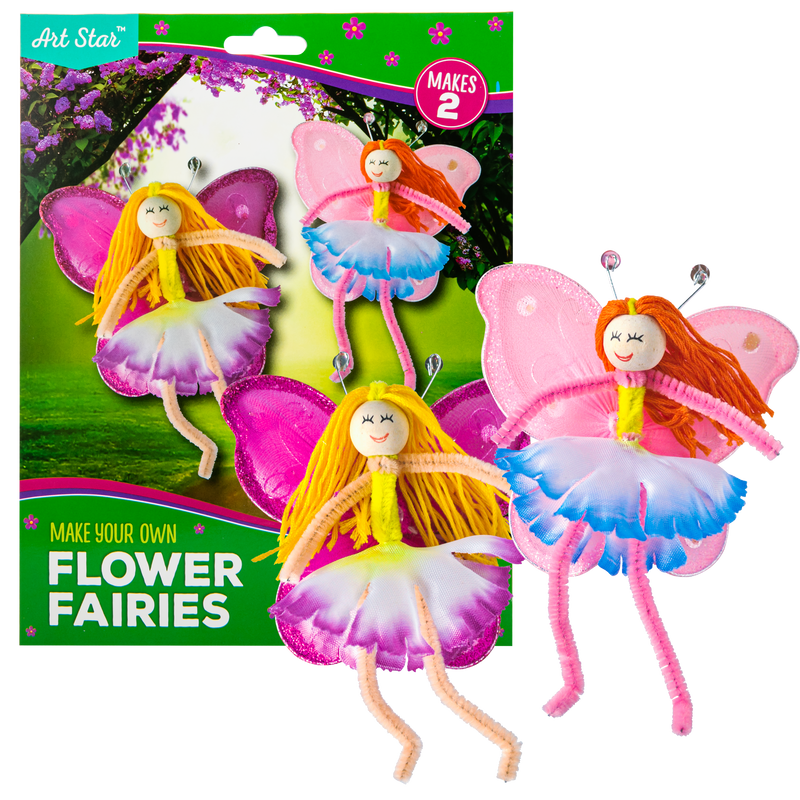 Tan Art Star Make Your Own Flower Fairy Kit Kids Craft Kits