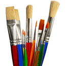 Rosy Brown Tim & Tess Kids Brush & Palette Set (11 Pieces) Kids Painting Acccessories