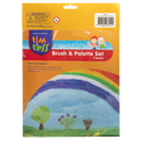 Goldenrod Tim & Tess Kids Brush & Palette Set (11 Pieces) Kids Painting Acccessories