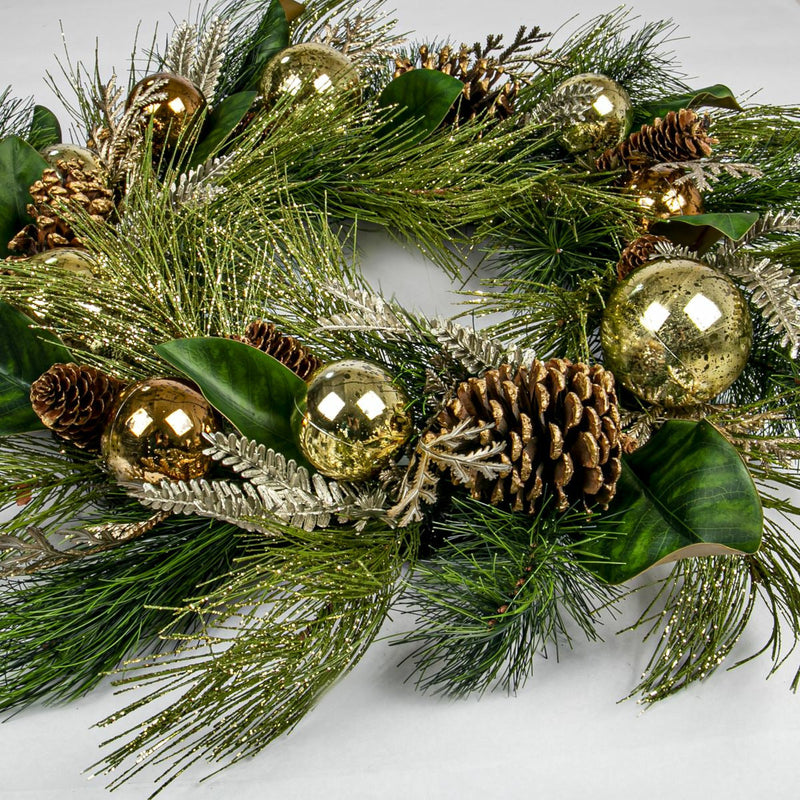 Dark Olive Green Copperlane Wreath 60cm Christmas