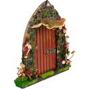 Saddle Brown Urban Crafter Freestanding Opening Fairy Door 18.5x3x21cm Wood Crafts