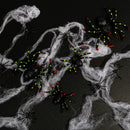 Black Art Star Halloween Spider Web Set 27 x 17.5cm Halloween