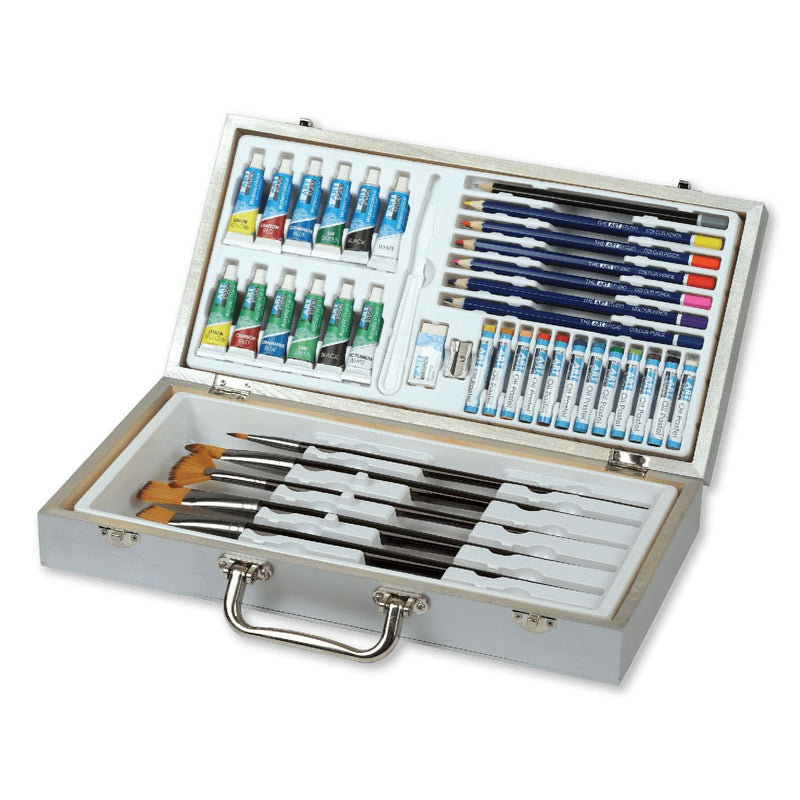Gray The Art Studio Mixed Media Art Set (48 Pieces) Mixed Media Sets