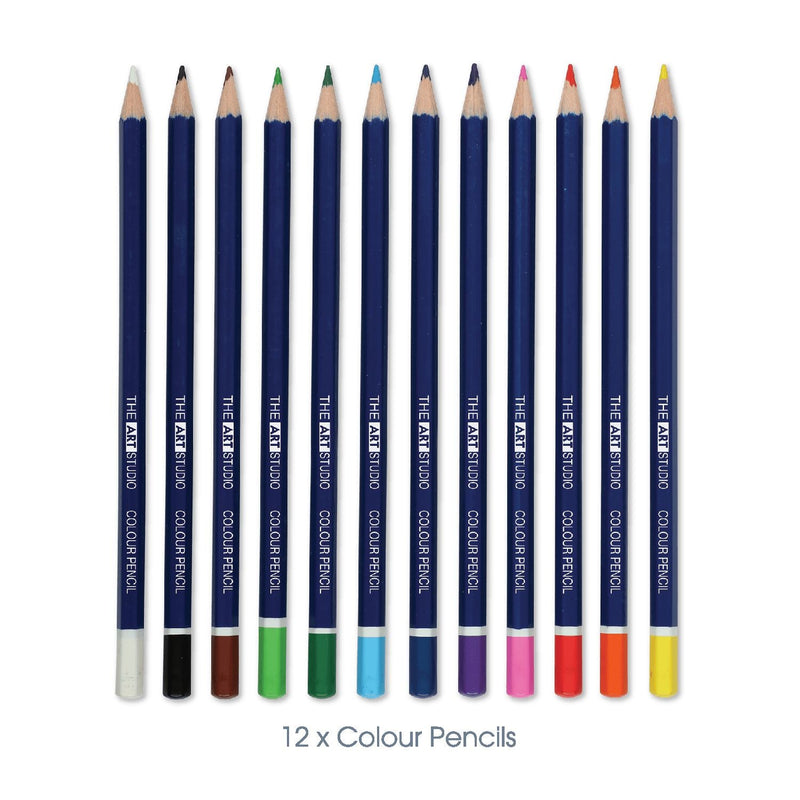 Midnight Blue The Art Studio Mixed Media Art Set (48 Pieces) Mixed Media Sets