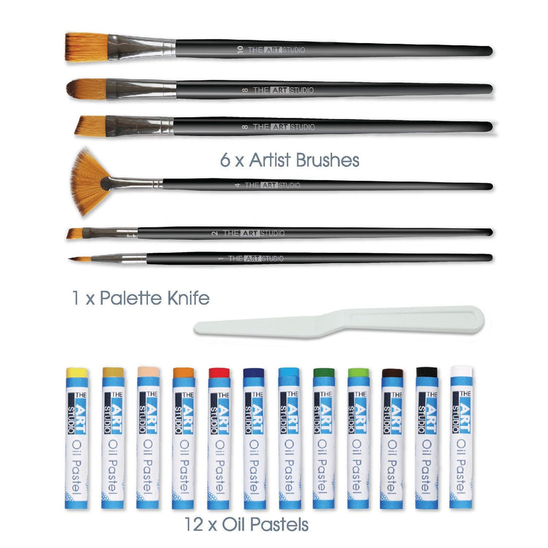 Dark Slate Gray The Art Studio Mixed Media Art Set (48 Pieces) Mixed Media Sets