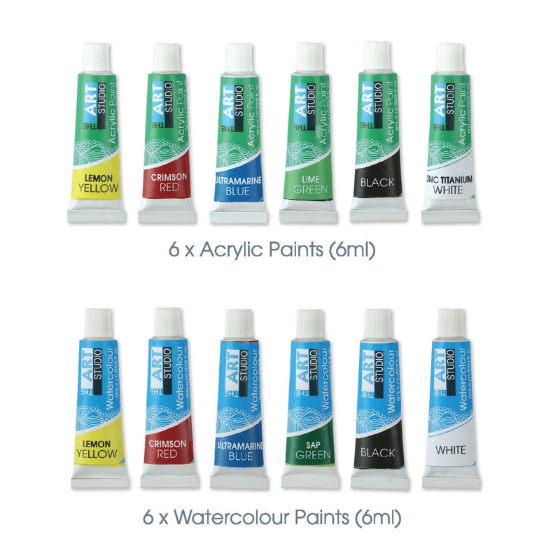 Sea Green The Art Studio Mixed Media Art Set (48 Pieces) Mixed Media Sets