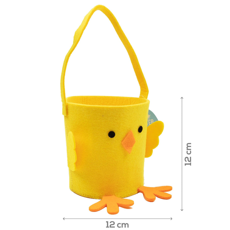 Goldenrod Art Star Easter Felt Chick Easter Hunt Basket Yellow Easter