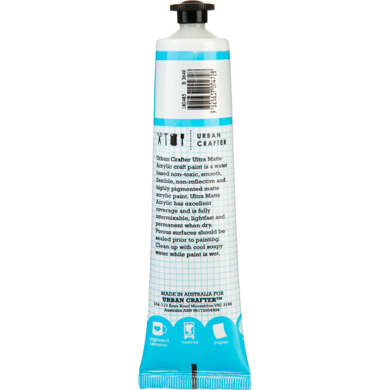 Light Sea Green Urban Crafter Ultra Matte Acrylic Paint Pale Grey Opaque S4 ASTM1 75ml Acrylic Paints