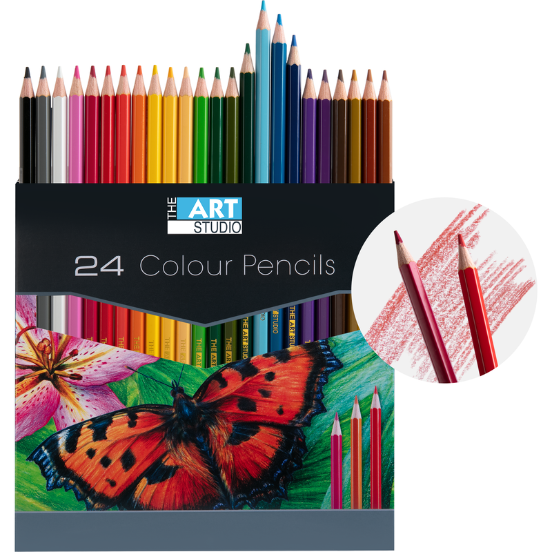 Tan The Art Studio Coloured Pencils (24 Pack) Pencils
