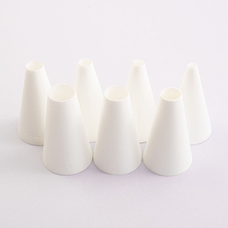 Lavender Mondo Pastry Pipping  Decorating Nozzle Round Set Of 7 Cake Decorating Tools