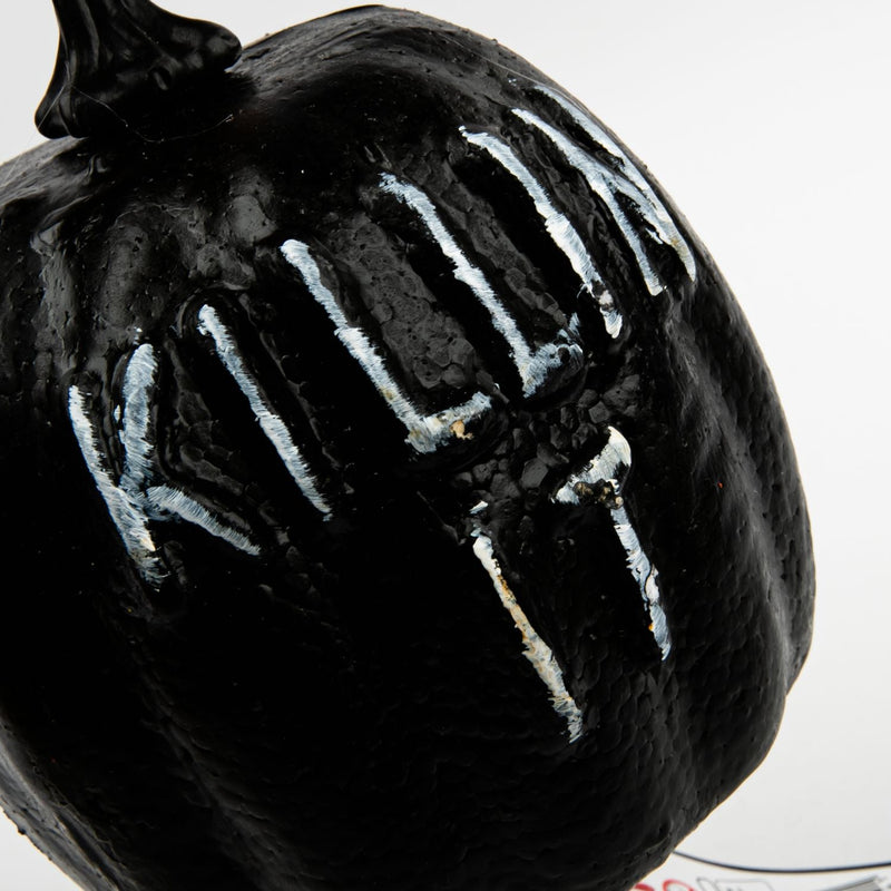 Black Killin It Decorative Black Pumpkin 150x125x125mm Halloween