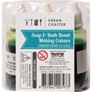 Urban Crafter Soap and Bath Bomb Making Colourant 3 colours x 15ml Green Hues