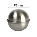 Urban Crafter Stainless Steel Bath Bomb Moulds 75mm diameter (Makes 1)