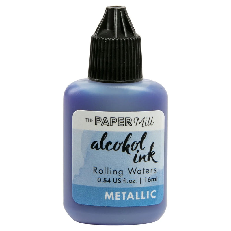 Light Slate Gray The Paper Mill Metallic Alcohol Ink Rolling Waters 16ml Alcohol Ink