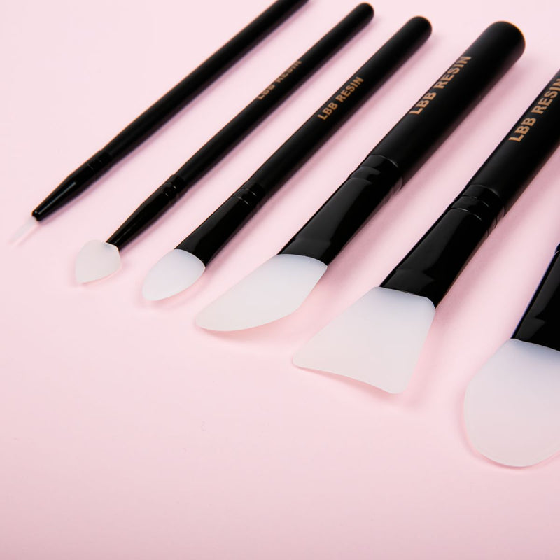 Misty Rose LBB Resin Accessory- Silicone Resin Brush Pack's Assorted Brush Pack Modelling and Casting Tools and Accessories
