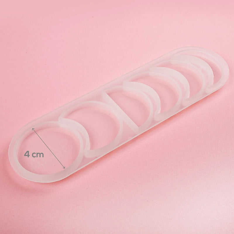 Light Pink Resin Mould   Moon Phases Silicone Resin Mould - Small Resin Craft Moulds