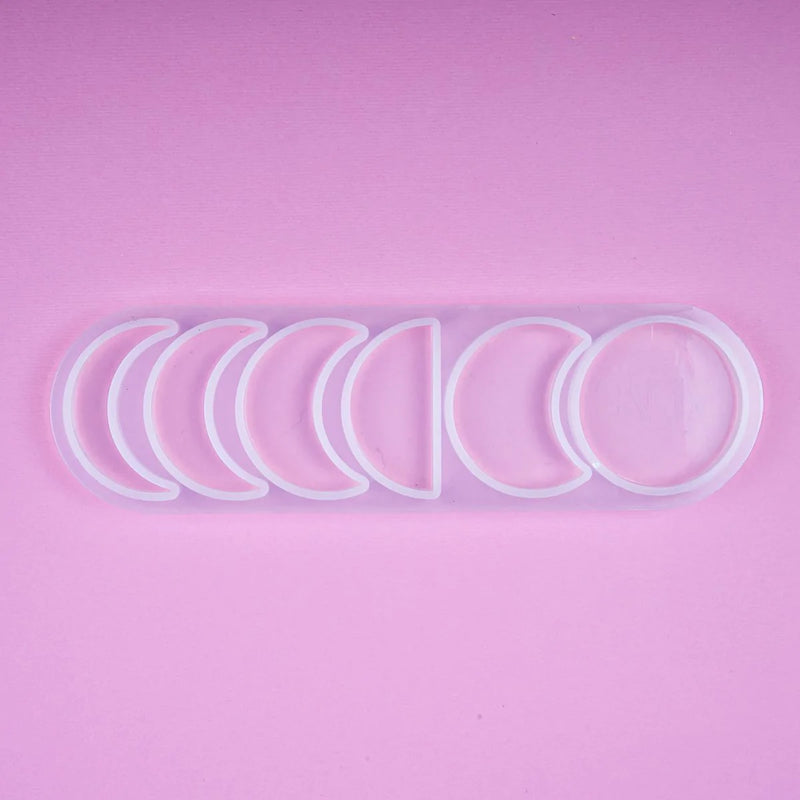 Plum Resin Mould   Moon Phases Silicone Resin Mould - Small Resin Craft Moulds